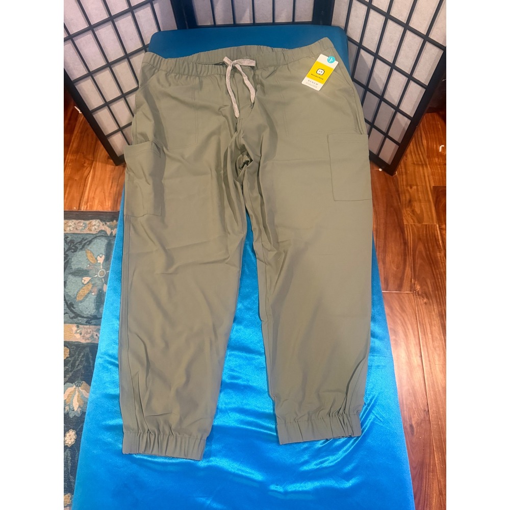 WonderWink RENEW Women's 3XL Jogger Cargo Scrub Pants Olive NWT